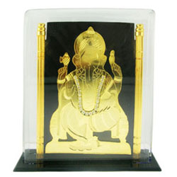 Click Here For Bigger Zoom - 24 CARAT GOLD PLATED GANESH (JPSEG9005)